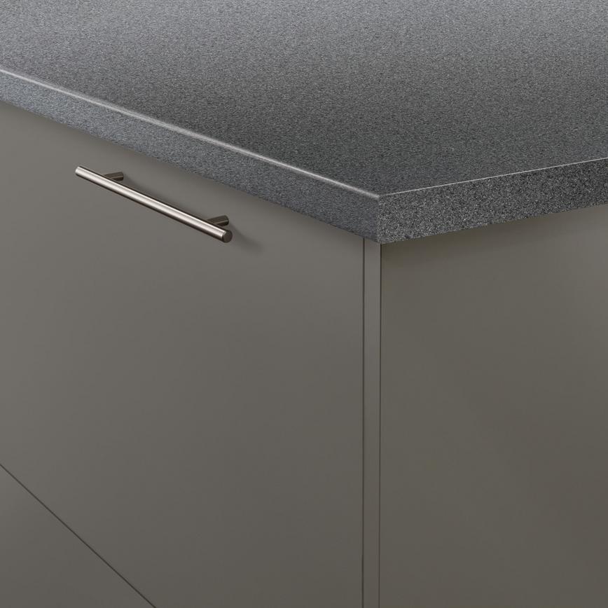 3m x 38mm Bullnose Charcoal Laminate Worktop