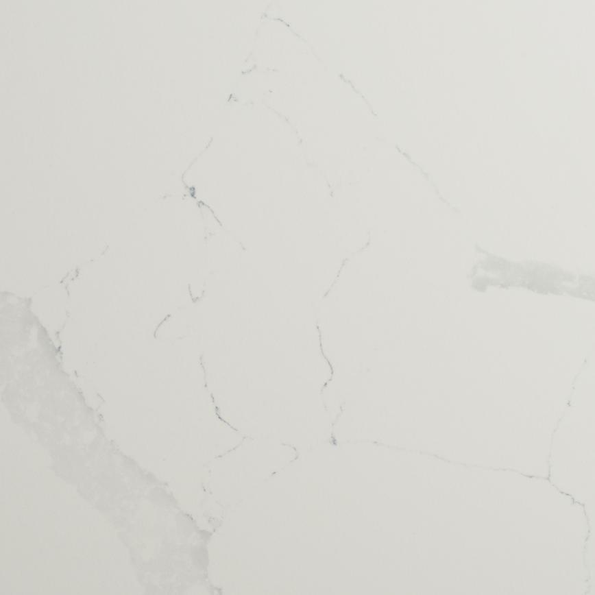 3m x 12.5mm Square Edge White Marble Effect Compact Laminate Worktop