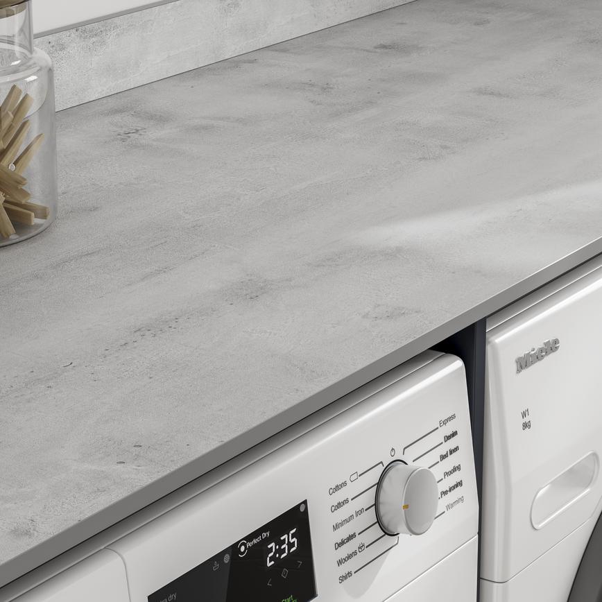 3m x 12mm Square Edge Urban Concrete Effect Compact Laminate Worktop
