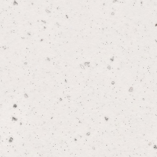 1.4m x 38mm White Sparkle Quartz Effect PP Worktop Edging Strip