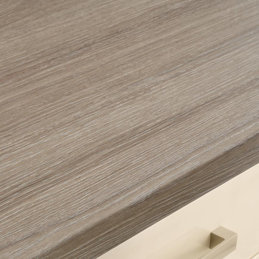 3m x 38mm Bullnose Grey Oak Effect Laminate Worktop