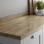 3m x 40mm Unfinished Square Edge Oak Block Solid Wood Worktop