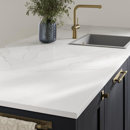 Howdens 3m x 22mm Square Edge Calacatta Mineral Laminate Worktop